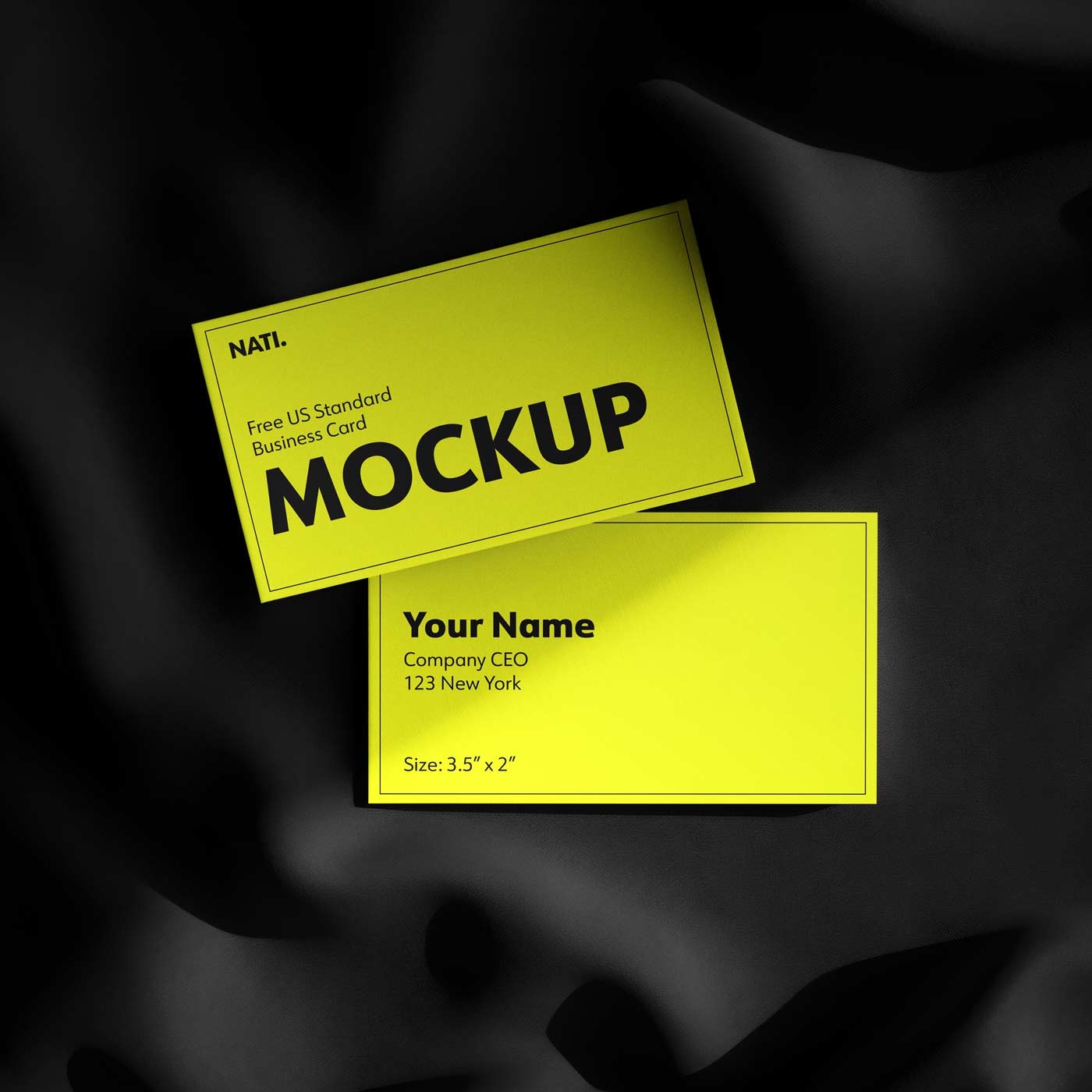 Free Double Sided Business Card Mockup