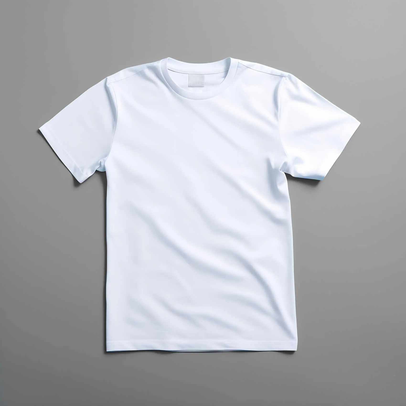 Blank T-shirt mockup showing customization options