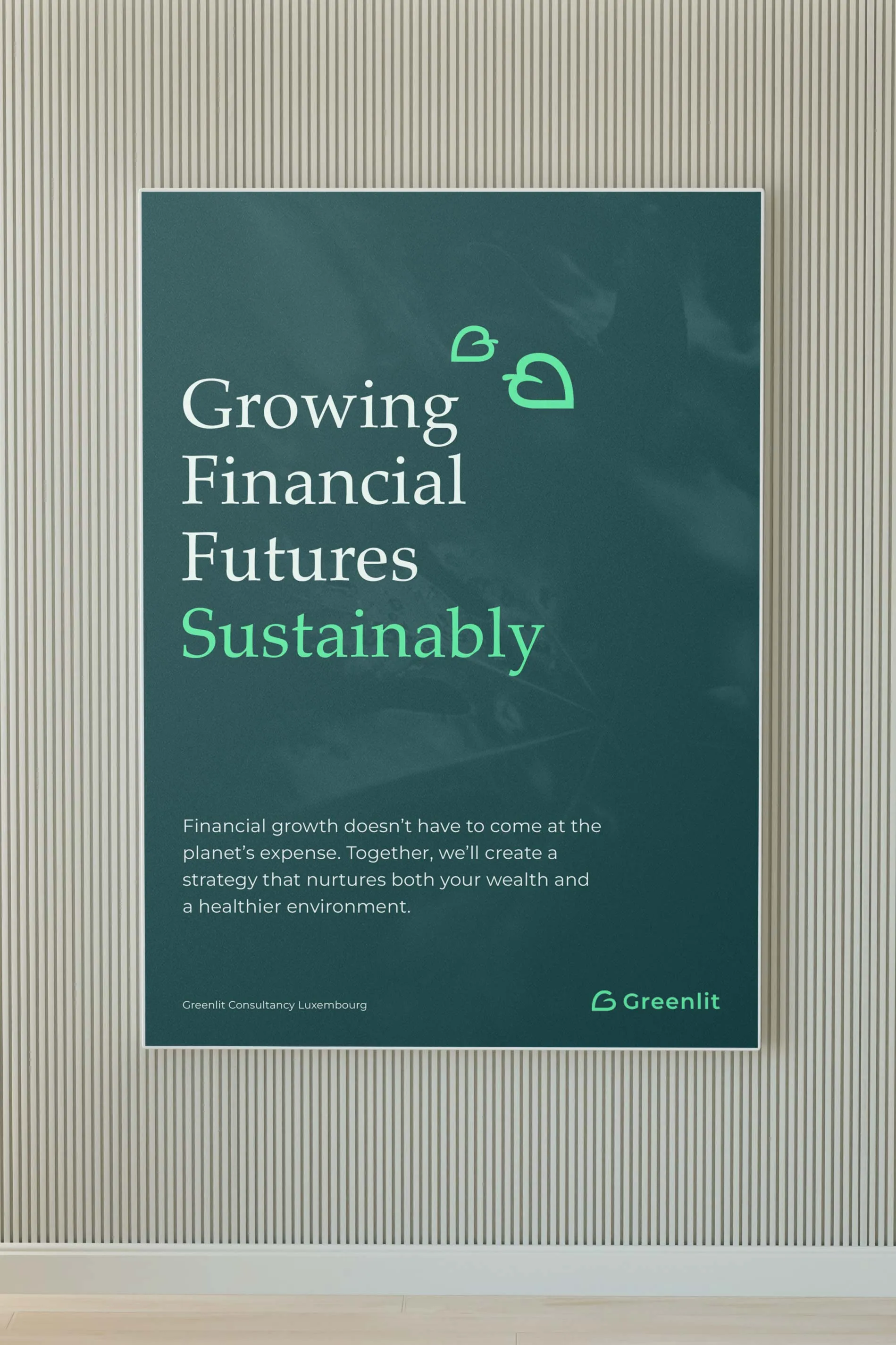 Greenlit Luxembourg brand poster