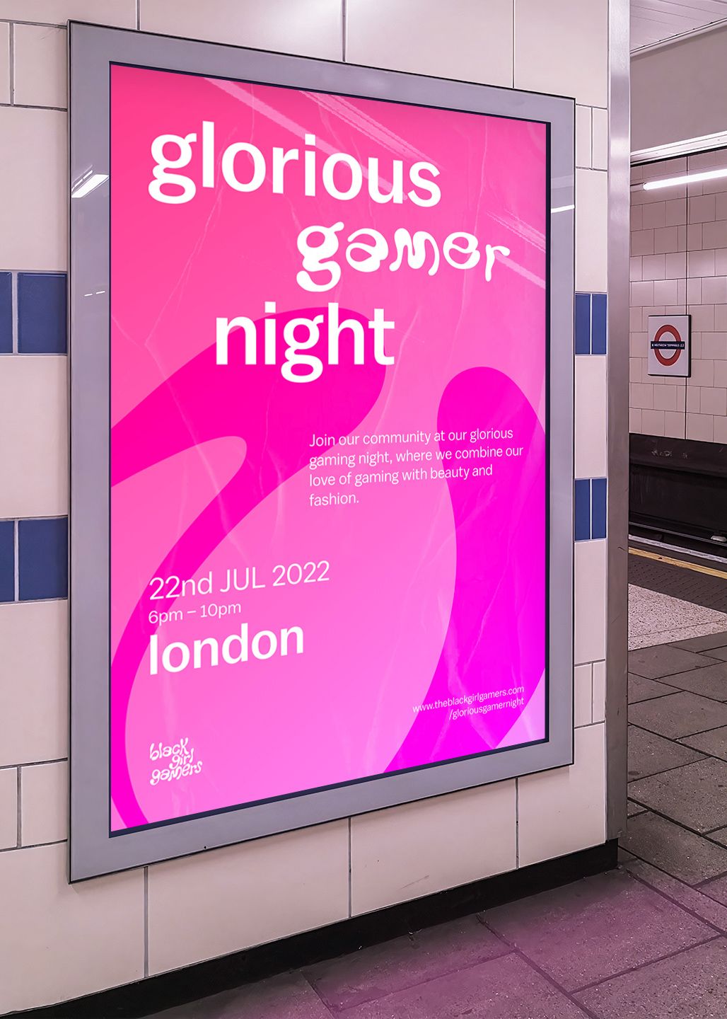 Black Girl Gamers glorious gamers event billboard london piccadilly